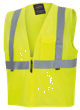 Hi-Vis Poly Mesh Safety Vest - Zipper Closure - Hi-Vis Yellow/Green - XL product photo