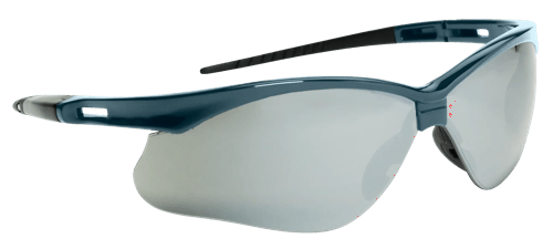 Jackson SG Safety Glasses - Metalic Blue Frame - Smoke Anti-Fog Lens product photo