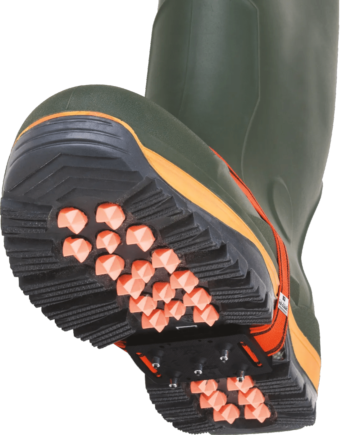 straat133 Mid-Sole Ice Cleat – High Profile – Hi-Vis Strap – One Size Fits